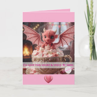 Cartão I'll Keep This Short & Sweet. Be Mine. V-day Card