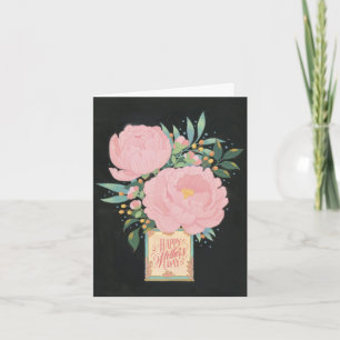 Cartão Illustrated Peony Mother's Day Card
