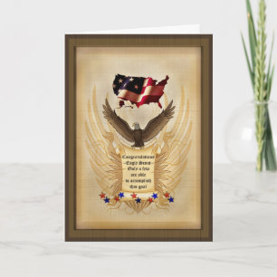 Cartão Illustration - Eagle - USA -  Achievement - Award