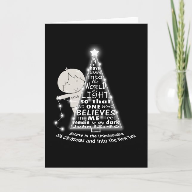 Cartão Iluminação da árvore (Frente)