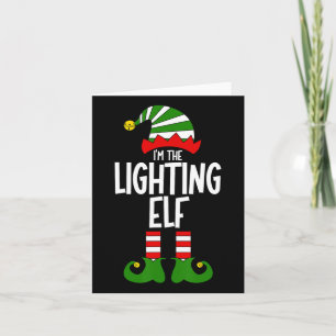 Cartão Iluminação Elf Designer Xmas Correspondente ao Chr