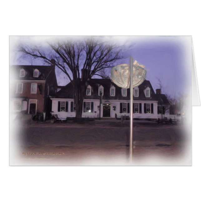 Cartão Iluminação Raleigh Tavern (Frente horizontal)