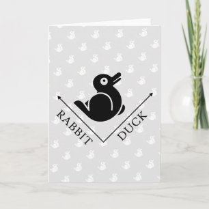 Cartão Ilusão do Coelho Pato