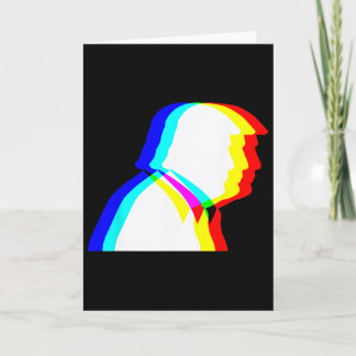 Cartão Ilusão Óptica Trump Edm 
