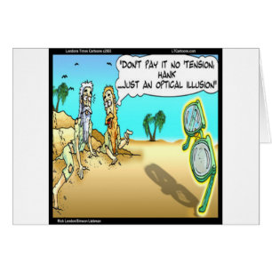 Cartão Ilusão Optometrista Engraçada de Londres em rick