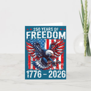 Cartão Ilustração 250 Anos Liberdade 1776 2026