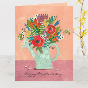 Cartão Ilustração Boho Flowers