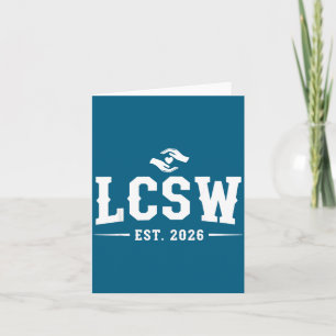 Cartão Ilustração Clínica Licenciada pela Graduação Lcsw