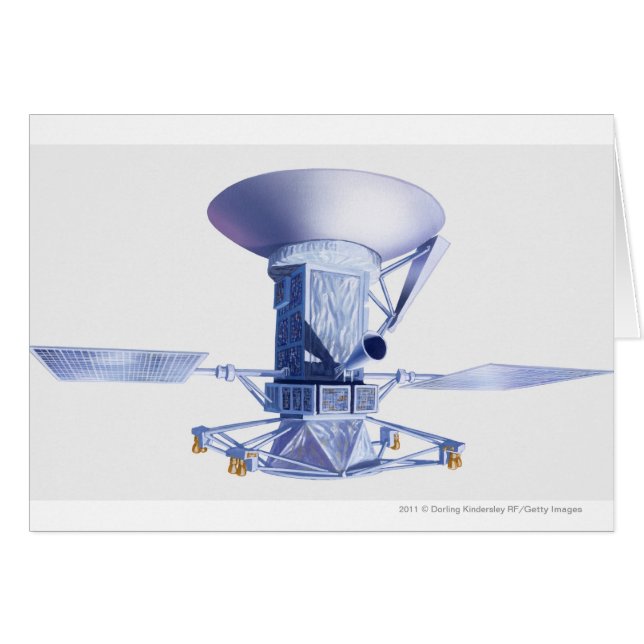 Cartão Ilustração da nave espacial de Magellan (Frente Horizontal)