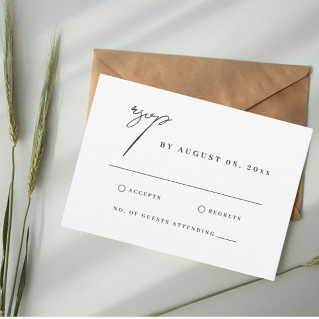 Cartão Ilustração de Aquarela da Toscana RSVP de Casament (Criador carregado)