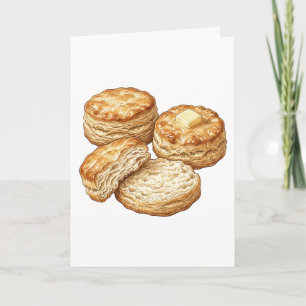 Cartão Ilustração de Biscoitos de Leite de Southern