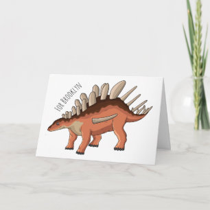 Cartão Ilustração de desenho animado de Kentrosaurus
