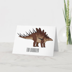 Cartão Ilustração de desenho animado de Kentrosaurus