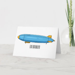 Cartão Ilustração de desenho animado de nave