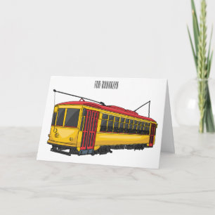 Cartão Ilustração de desenho do carrinho de Mata
