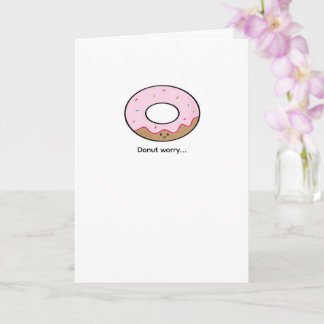 Cartão Ilustração de Donut Fofo | Arte de Comida Kawaii