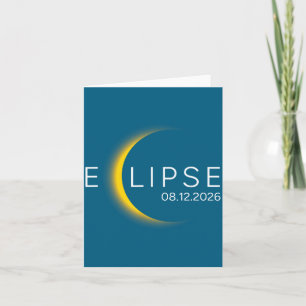 Cartão Ilustração de Eclipse Solar Eclipse Total Solar