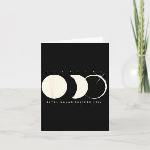 Cartão Ilustração de Eclipse Total do Sol