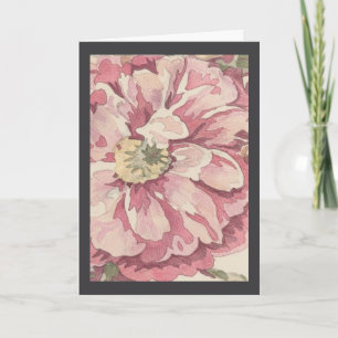Cartão Ilustração de Lápis de Cor Floral Bonito (AI) Foto