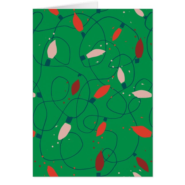 Cartão Ilustração de Natal Desenhada à Mão (Frente)