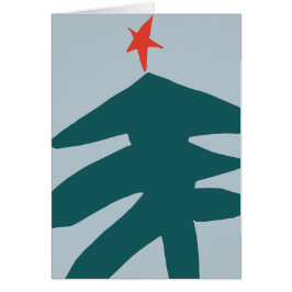 Cartão Ilustração de Natal Desenhada à Mão