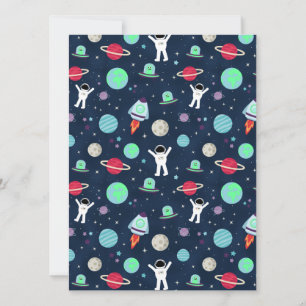 Cartão ilustração de padrão espacial