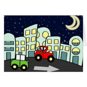 Cartão Ilustração de rua