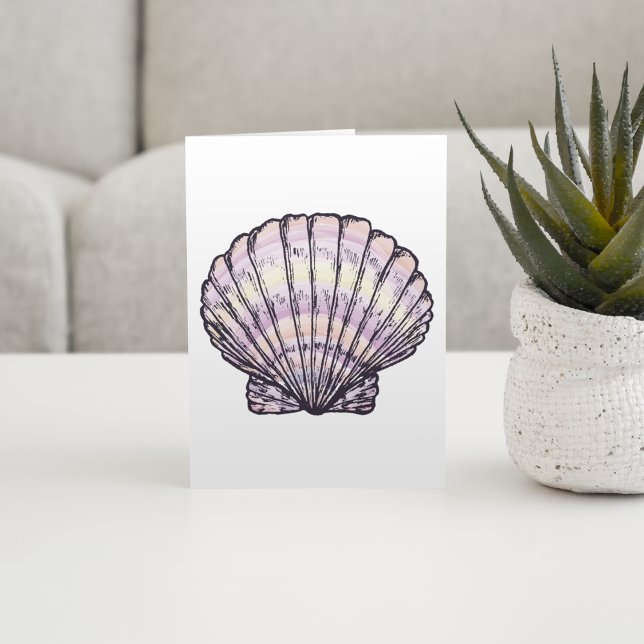Cartão Ilustração de Seashell (Criador carregado)