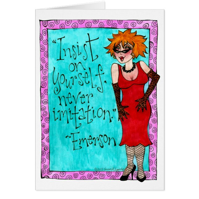 Cartão Ilustração de Senhora do Glamor Sassy (Frente)