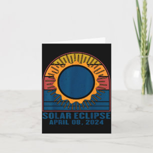 Cartão Ilustração do Eclipse Solar Total do Eclipse Solar