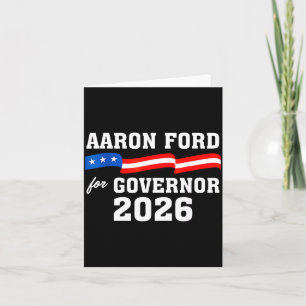 Cartão Ilustração do Governador de Nevada Ford Aaron Ford