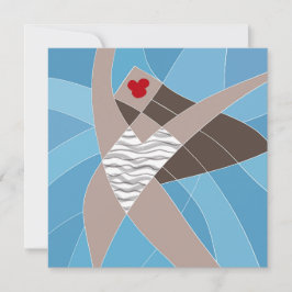 Cartão Ilustração do Modelo de Fashion de Bebê de Praia