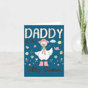 Cartão Ilustração do Primeiro Aniversário do Papai Silly