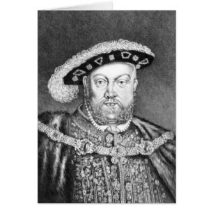 Cartão Ilustração do rei Henry VIII