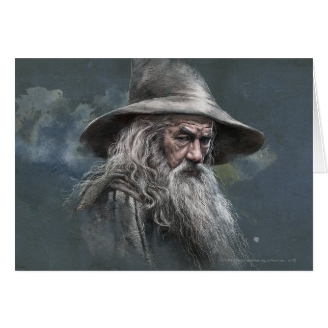 Cartão Ilustração Gandalf (Frente Horizontal)