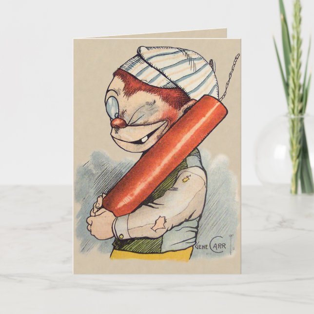 Cartão Ilustração Gene Carr de 4 de julho (Frente)