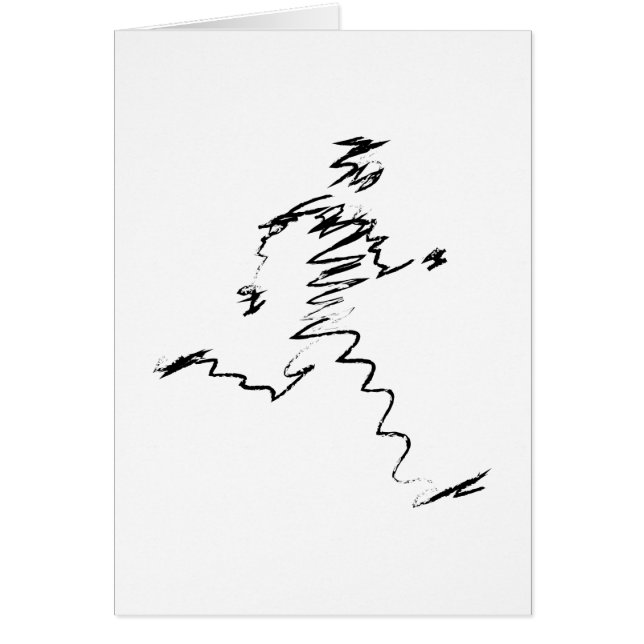 Cartão Ilustração legal do Runner (Frente)