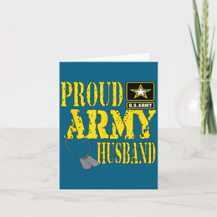 Cartão Ilustração Marido Exército Orgulhoso Masculino Mil