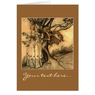 Cartão Ilustração por Arthur Rackham