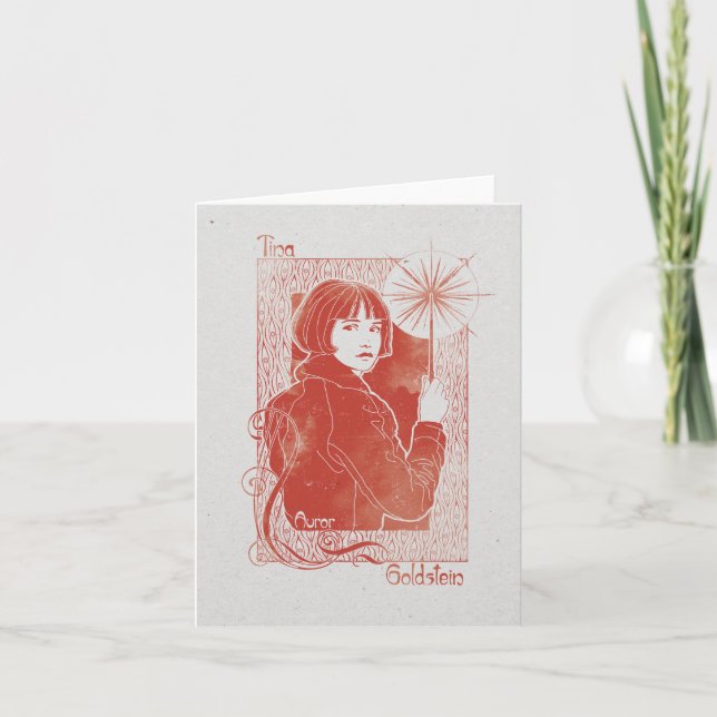 Cartão Ilustração PORPENTINA GOLDSTEIN™ (Frente)