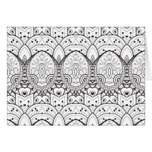 Cartão Ilustração tribal inspirada