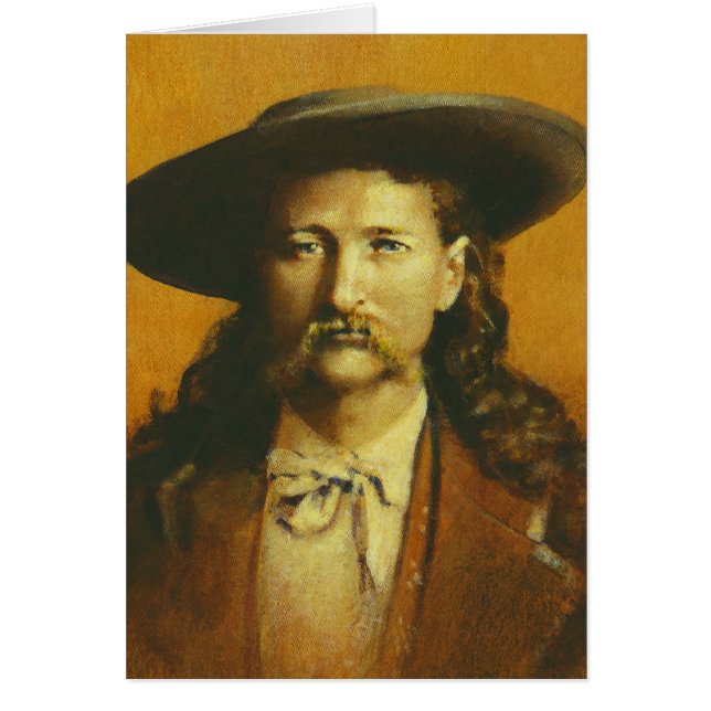 Cartão Ilustração Wild Bill Hickok (Frente)