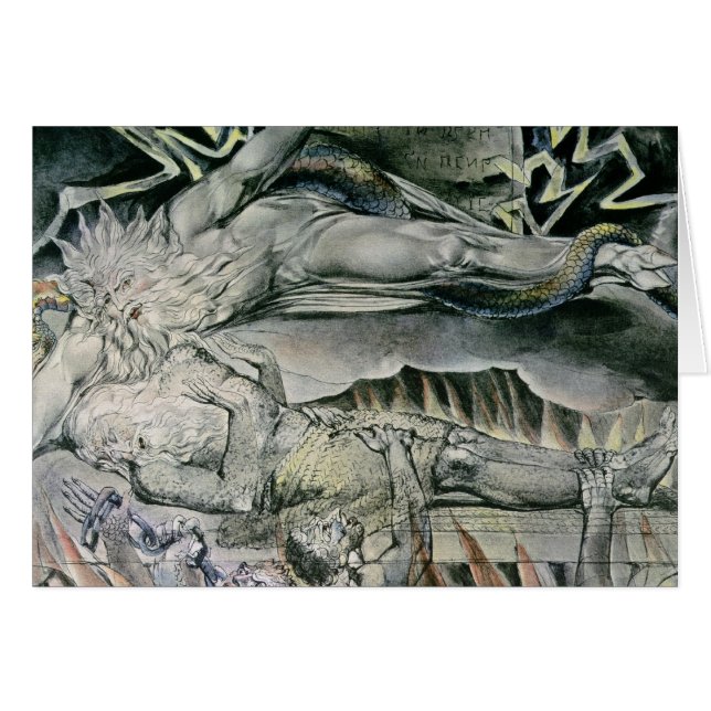 Cartão Ilustrações de William Blake | do livro de (Frente Horizontal)