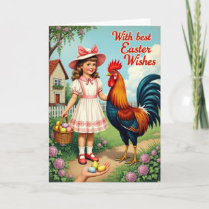 Cartão Ilustrado de Alegria da Primavera