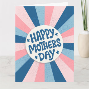 Cartão Ilustrado do Dia Feliz das Mães