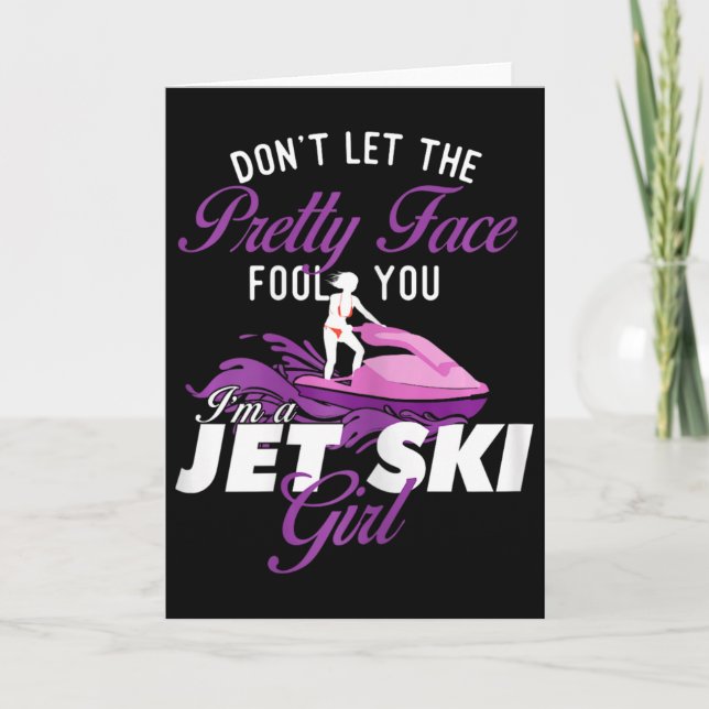 Cartão I'm A Jet Ski Girl - Jet Skiing Lover Jetski Vacat (Frente)