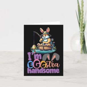 Cartão Im Eggstra Bonny Bunny B Fish Páscoa Da