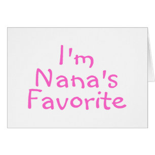 Cartão Im favorito de Nanas
