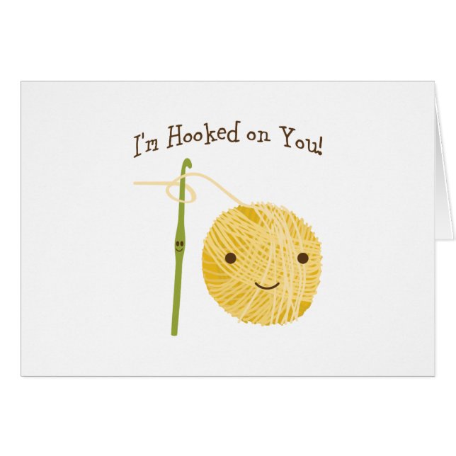 Cartão I'm Hooked on You! (Frente Horizontal)