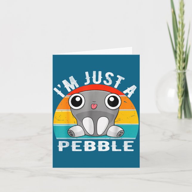 Cartão I'm Just A Pebble Kids  (Frente)